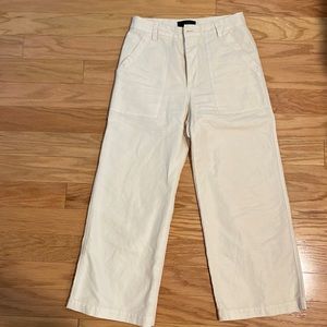 J.Crew Linen cotton blend ankle length utility pant. Size 2